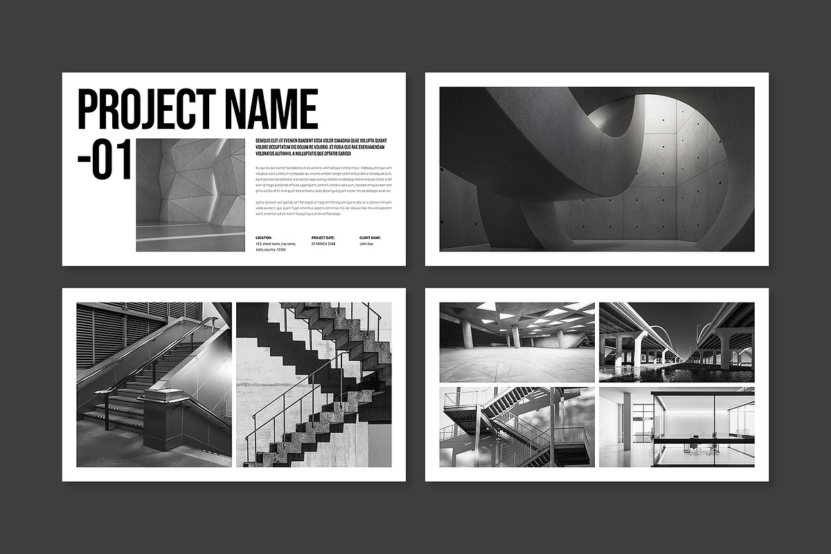 Architecture Portfolio Presentation, a Presentation Template by E-Type (Photo 3 of 6)