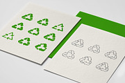 Recycle Symbol. Eco Sign Triangle., a Solid Icon by Plaid4You (Thumbnail 4 of 7)