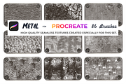 Metal brushes for Procreate, a Brush Add-On by Graphics Resources (Thumbnail 8 of 15)