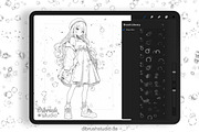 Procreate - Manga Glitter Brushes, a Brush Add-On by DiBrush Studio (Thumbnail 4 of 5)