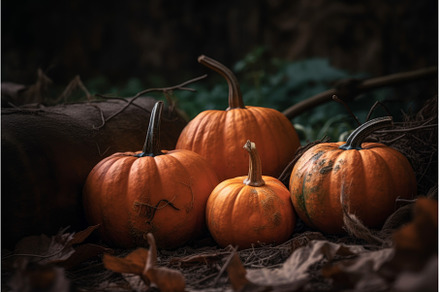 Pumpkin ground veggies. Generate Ai, a Food & Drink Photo by Ylivdesign