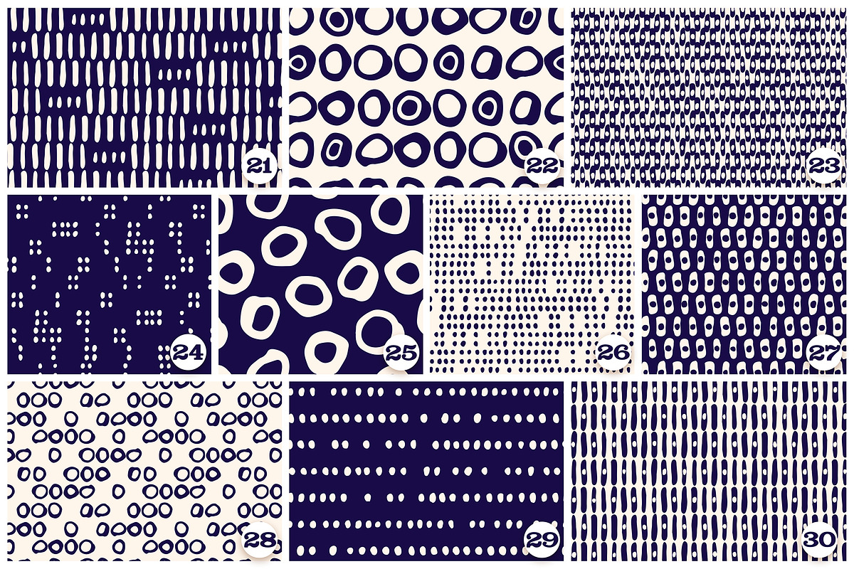 30 Whimsical Geo Patterns Bundle, a Pattern Graphic by PATTERNS etc.