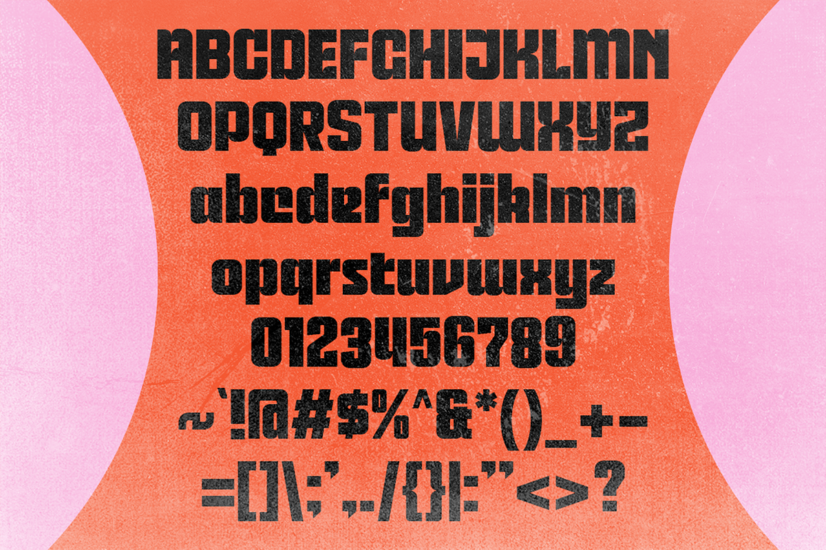 Renamp - Bold Square Cut Fonts, a Sans Serif Font by Konstantine Studio (Photo 4 of 4)