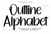 Outline Alphabet, a Serif Font by InermediaSTUDIO (Thumbnail 1 of 7)