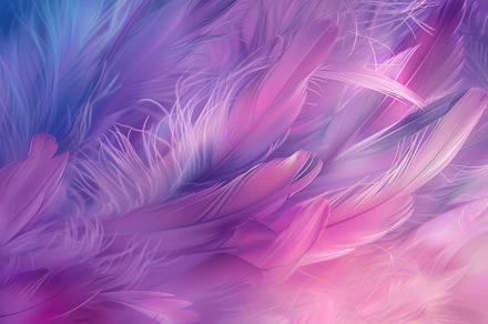 Delicate feathers in pastel shades o, a Photo by Tanuart