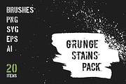Grunge Stains Pack, a Texture Graphic by Alex Serada (Thumbnail 1 of 4)
