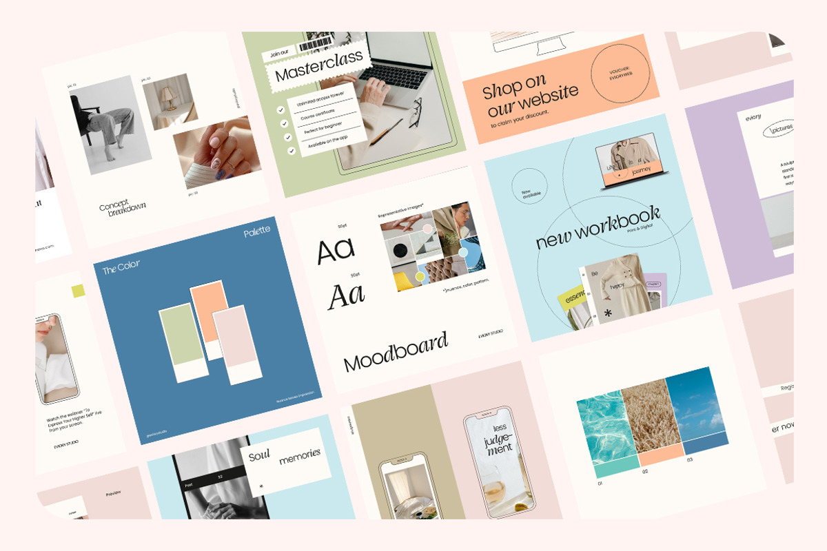 MIEL / Social Media Pack, a Social Media Template by Eviory (Photo 5 of 28)