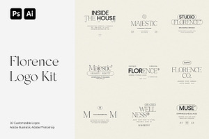 Florence Logo Kit Logos Ai Eps Psd