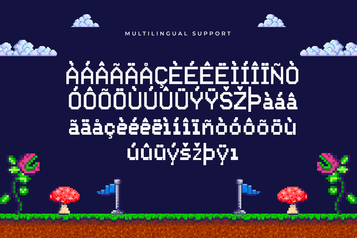 Loficore – Pixel Display Font, a Sans Serif Font by overlaytemplates (Photo 5 of 5)