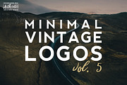 [vol.5] 20 Minimal Vintage Logos, a Branding & Logo Template by Roman Paslavsky (Thumbnail 1 of 8)