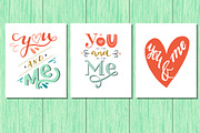 You And Me Lettering, a Decorative Illustration by Sketchetarian (Thumbnail 2 of 3)