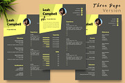 Modern Resume Design / CV - Leah, a Resume Template by Templates Design Co. (Thumbnail 4 of 17)