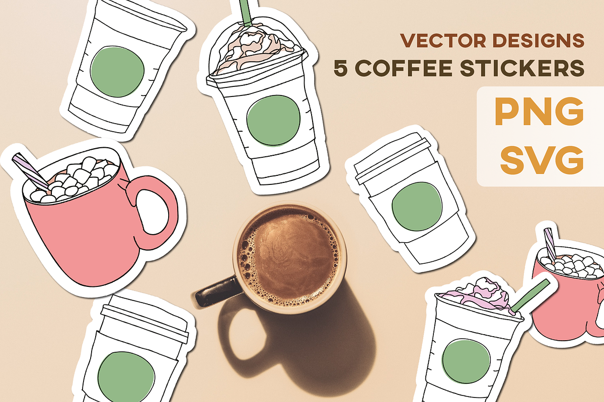 Sticker Bundle Set Sublimation Label, an Object Illustration by InkCloudDesign (Photo 2 of 19)