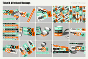 Ticket and Wristband Mockup Pack, a Merchandise Mockup by Motion-Box (Thumbnail 3 of 4)
