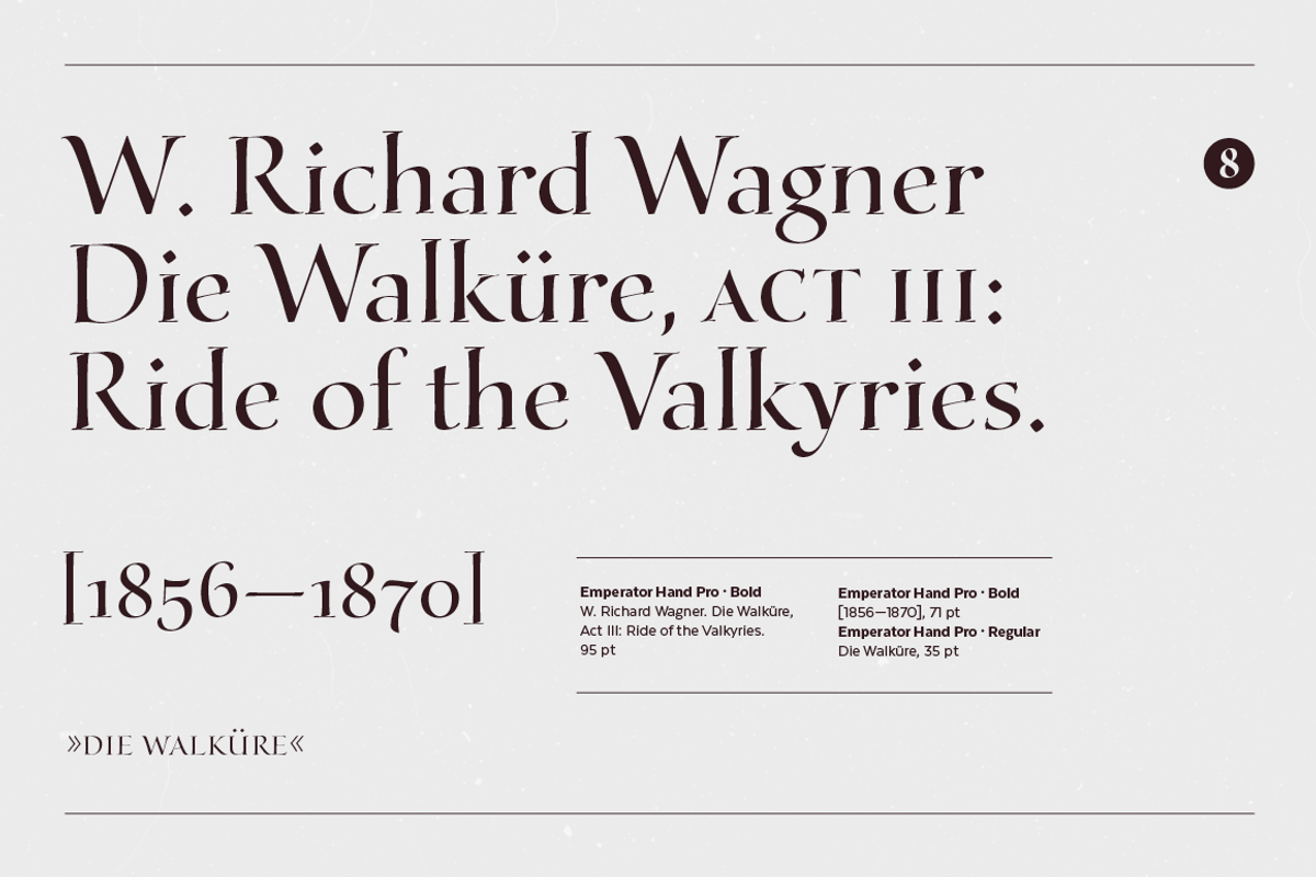 Emperator, a Serif Font by Latinotype (Photo 6 of 15)