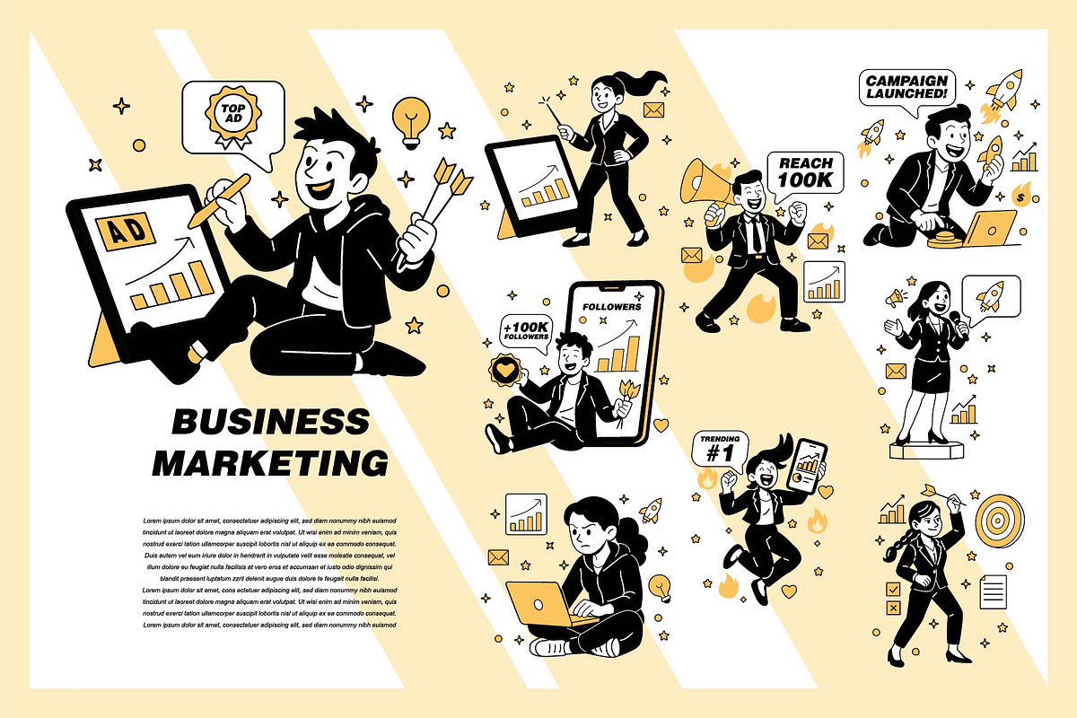 business marketing, a Finance Illustration by frog.ground (Photo 2 of 2)