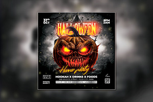 Halloween Party Flyer, a Flyer Template by creative-mint