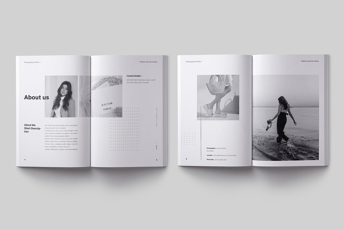 Photography Portfolio Template, a Brochure Template by ElvinPrint (Photo 3 of 14)