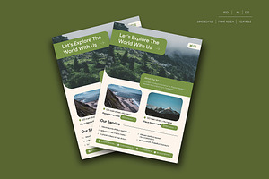 Simple Travel Flyer Template, a Flyer Template by Siska Arista