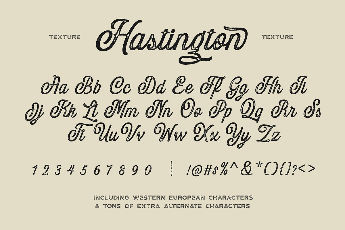Hastington Script preview 7