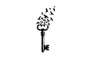 50 Flying Keys Silhouette Vector Bun, an Illustration by Designs_River (Thumbnail 21 of 51)