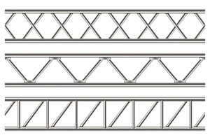 Steel Truss Girder, Chrome Pipes.