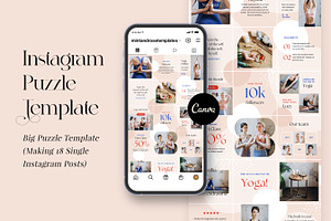 Instagram Puzzle Template In CANVA