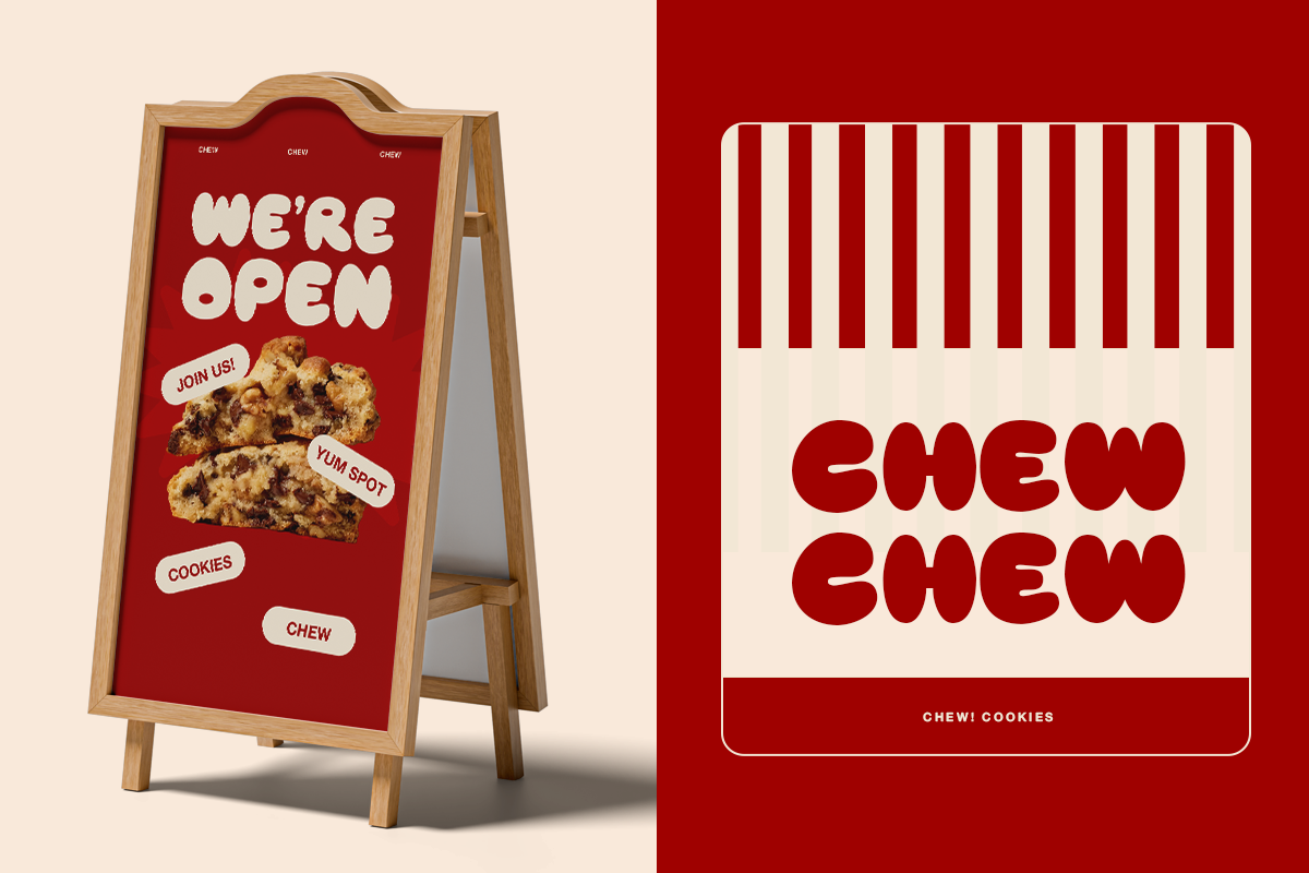 Omply - Bubble Food Font, a Sans Serif Font by Pandeka Studio (Photo 2 of 9)