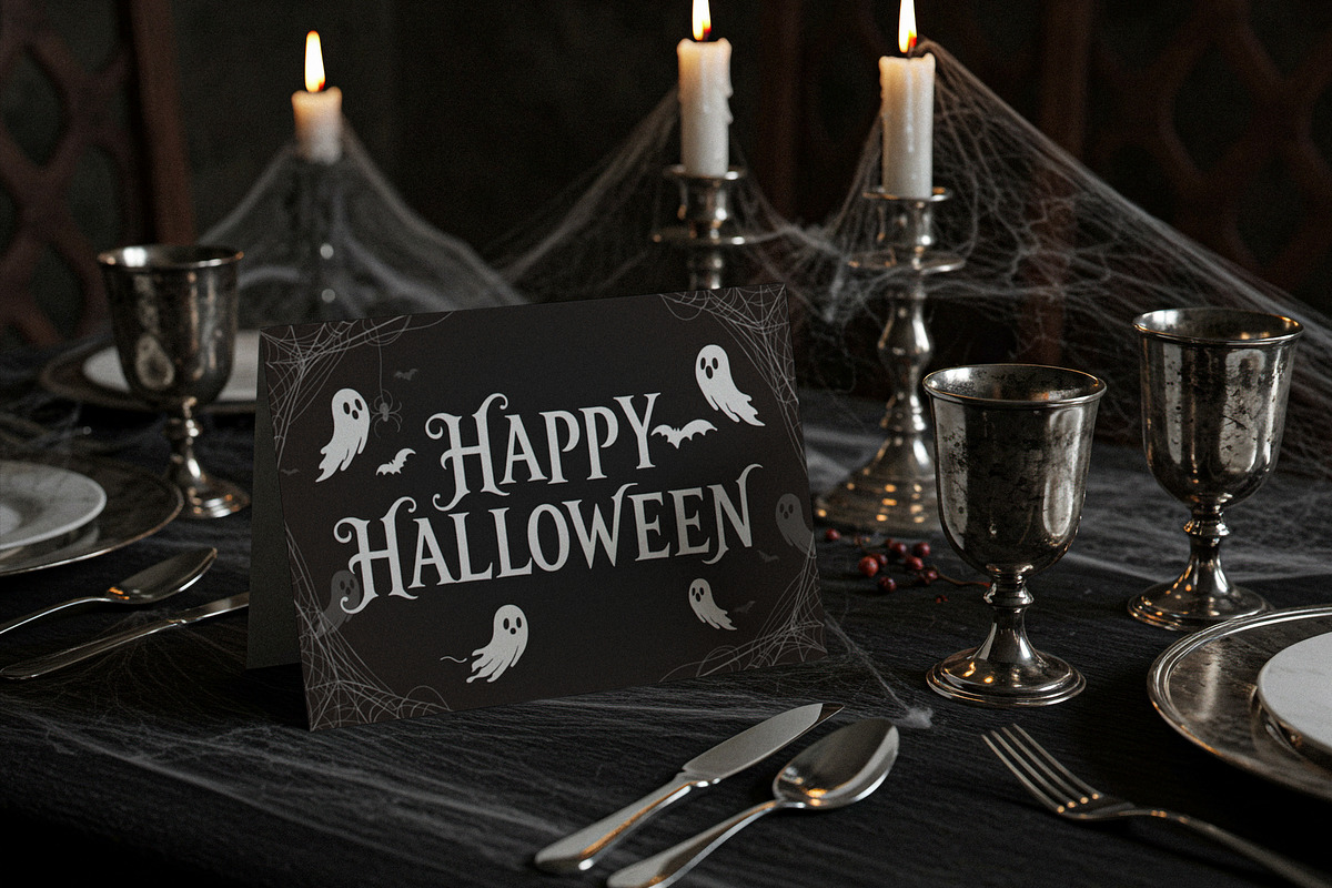 Halloween Card Mockup, a Product Mockup by Designer Dude