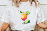 Watercolor Cocktail Collection Clipa, a Seasonal Illustration by Rose Art (Thumbnail 4 of 6)