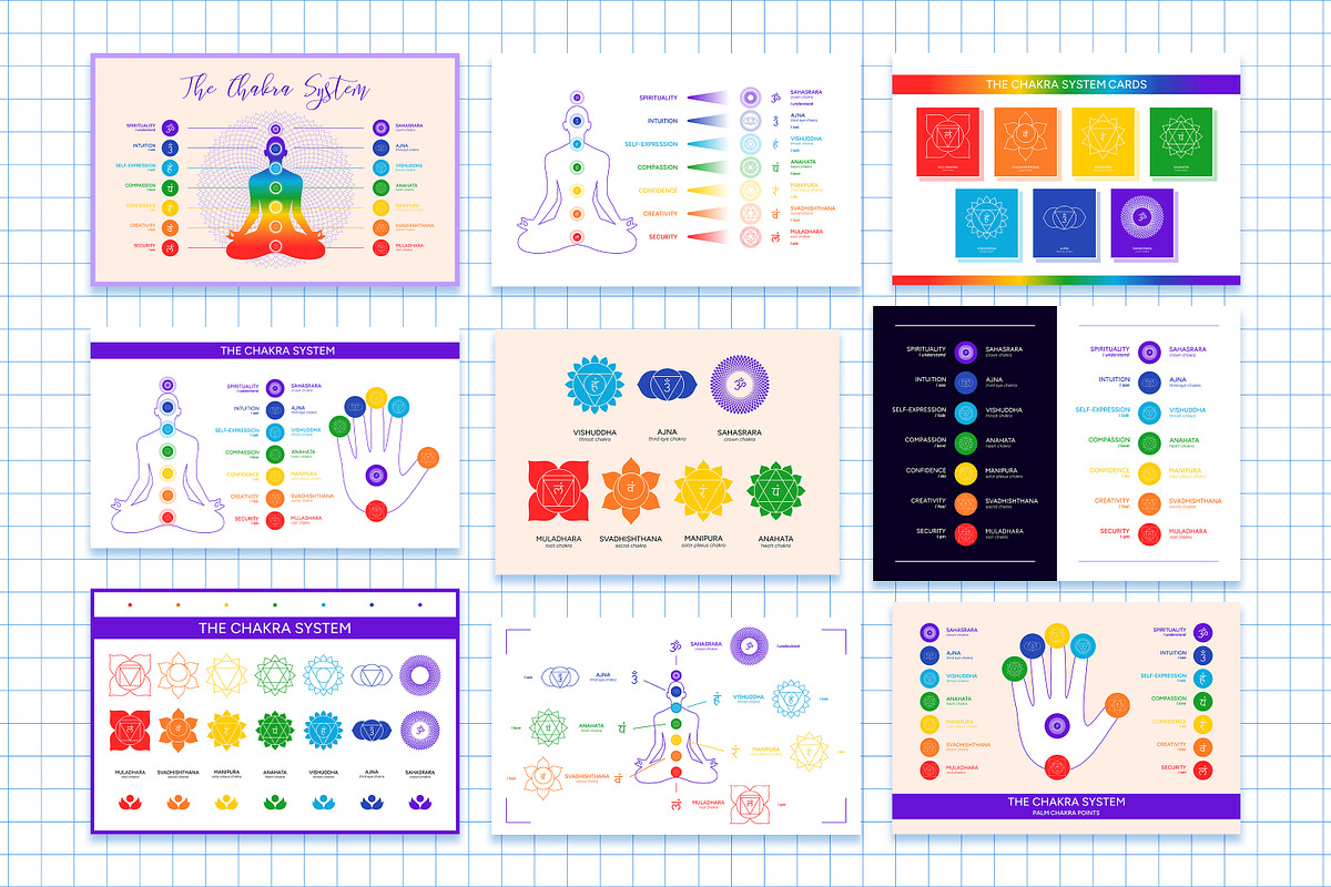 CHAKRA SYSTEM graphics collection, a Healthcare Illustration by LiiaLonn Studio (Photo 5 of 6)