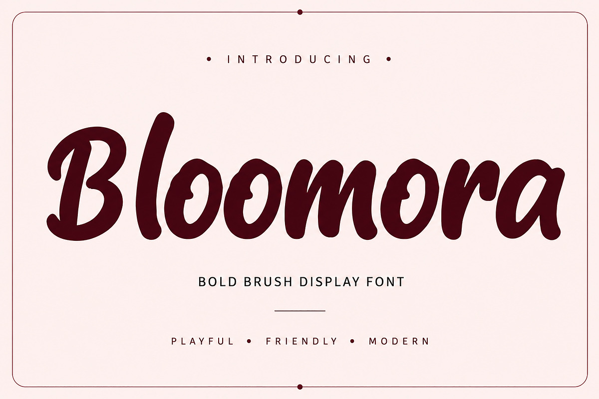 Bloomora, a Script Font by Wow Magic (Photo 1 of 6)