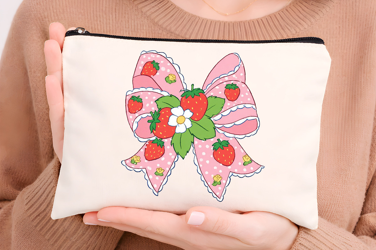 Strawberry Coquette Bow, an Illustration by Digital Artistic99 (Photo 9 of 11)