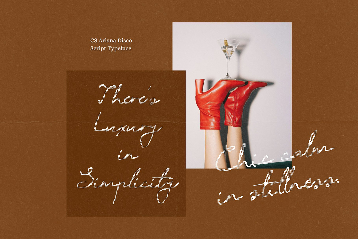 CS Ariana Disco, a Script Font by Craft Supply Co. (Photo 6 of 8)