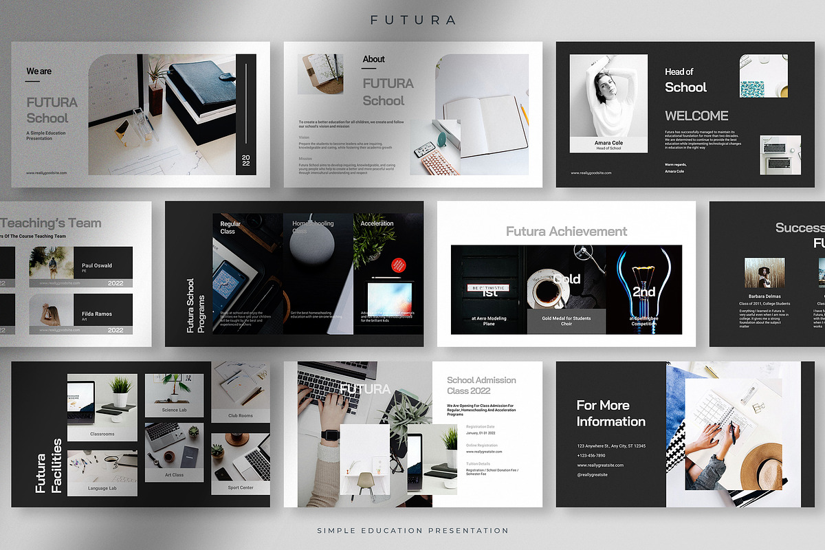 Futura - Simple Education Presentati, a Presentation Template by Studio Delapan (Photo 1 of 5)