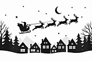 Santa Sleigh Vector Bundle, an Illustration by Amazin_art (Thumbnail 21 of 21)