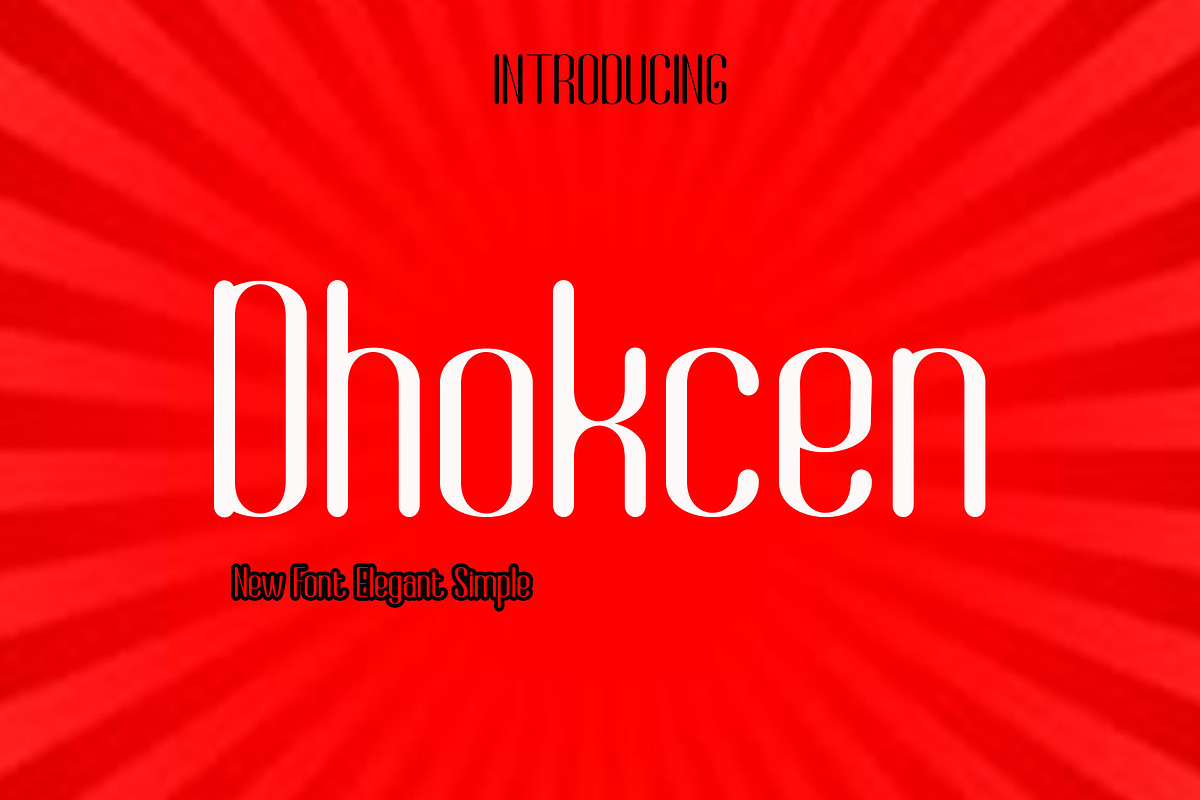 Dhokcen Sanserif Modern font, a Sans Serif Font by Canden Meutuah (Photo 1 of 8)