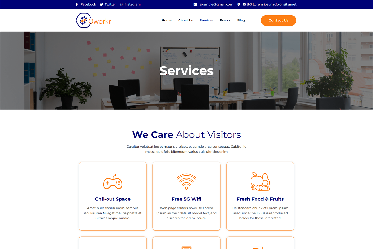 Coworkr - Coworking Elementor Kit, a WordPress Template by Techeshta Solutions (Photo 2 of 5)