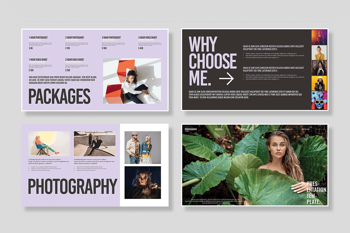 Photography Portfolio Presentation, a Presentation Template by MightyDesign (Photo 3 of 8)