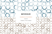Watercolor circles, a Pattern Graphic by Magnia (Thumbnail 1 of 5)