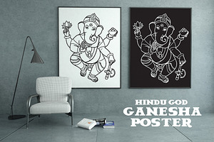 Hindu elephant head god Ganesha.