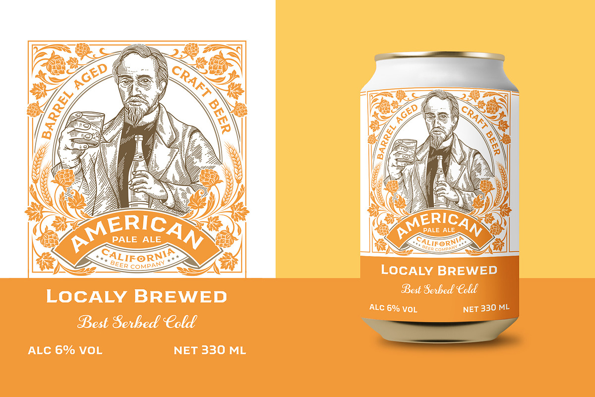 Beer Can Design, a Branding & Logo Template by Shwet Art (Photo 4 of 7)