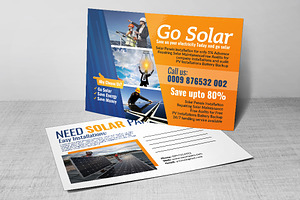 Solar Energy System Postcard