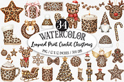 Leopard Print Crochet Christmas PNG, an Illustration by Designking (Thumbnail 1 of 5)