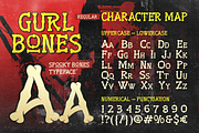 Gurl Bones - Spooky Bone Display, a Symbol Font by Artisan Themes (Thumbnail 2 of 11)