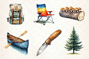 Camping Sublimation Clipart, an Illustration by Dream Creation (Thumbnail 3 of 6)