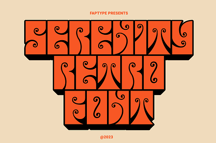 Serenity | Squared Retro Font, a Symbol Font by Ardana Creative