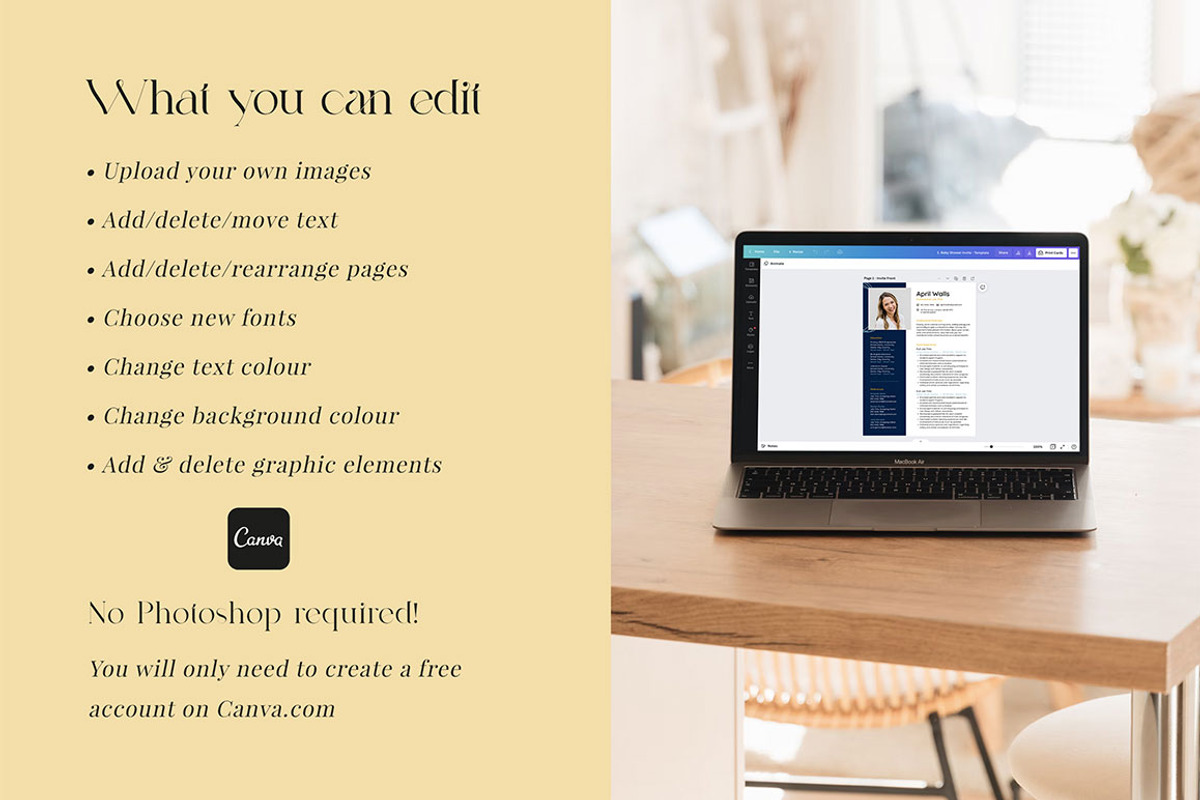 CANVA Resume Template / CV Set, a Resume Template by RWstudio (Photo 6 of 8)