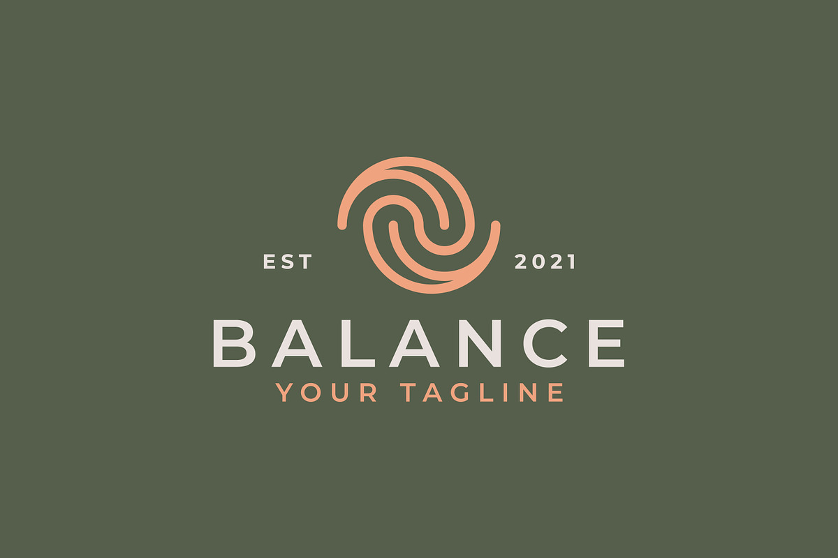 Abstract Spiral Balance Logo, a Branding & Logo Template by Signatoro