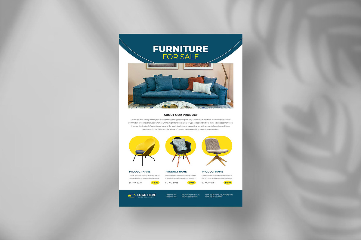 Furniture sale flyer design, a Flyer Template by Tanmoy Topu (Photo 9 of 11)